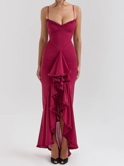 Vestido largo con Volante