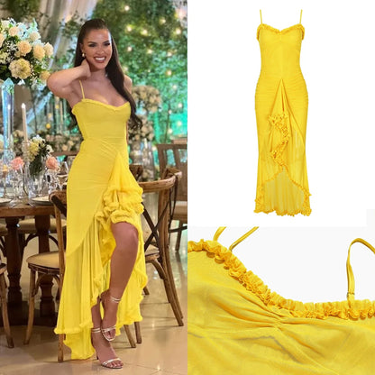 Vestido largo con Volante